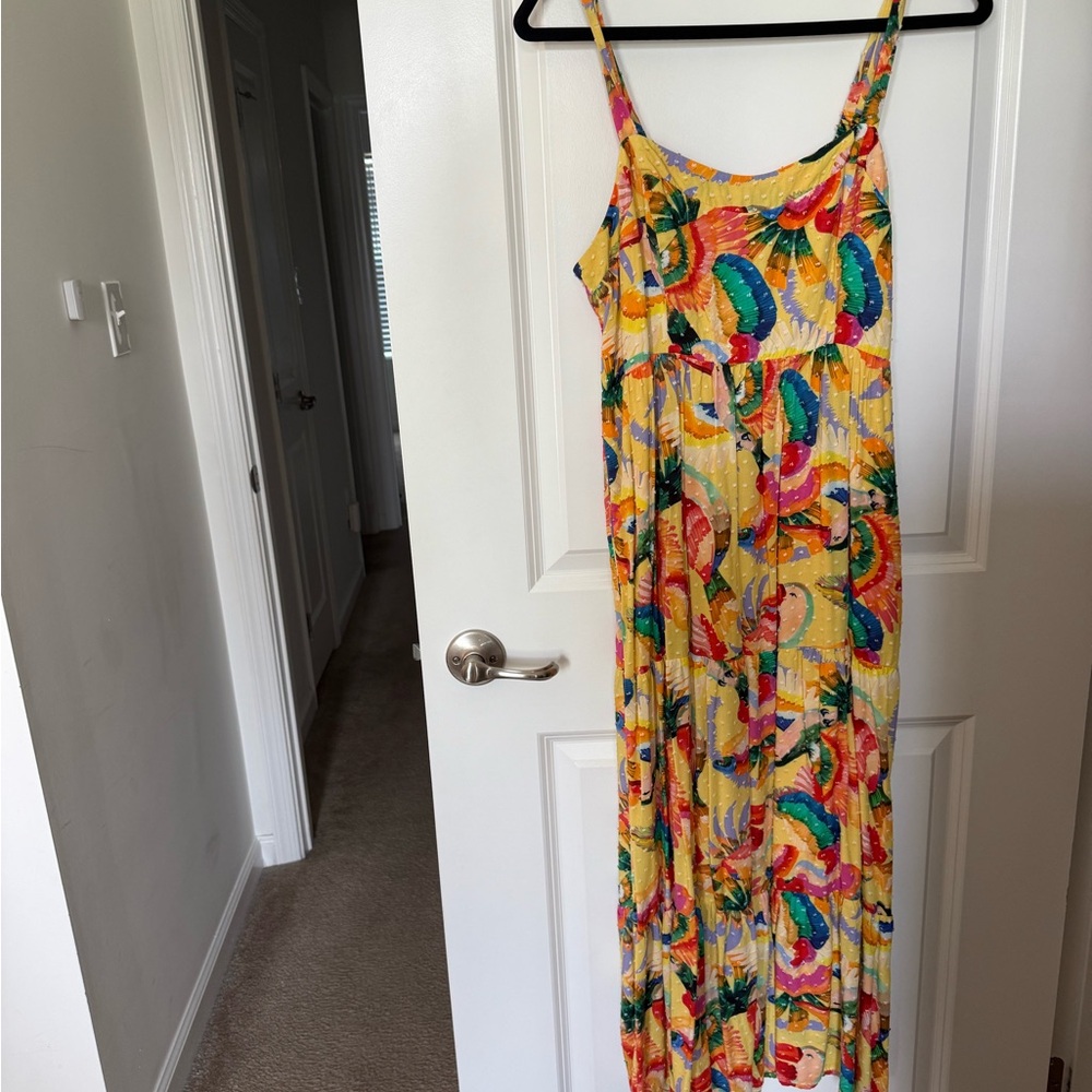 FARM Rio Textured Tropical Maxi Dress